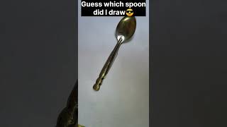 Guess which spoon did I draw 😂😎🥄#viral #viralshorts #guess