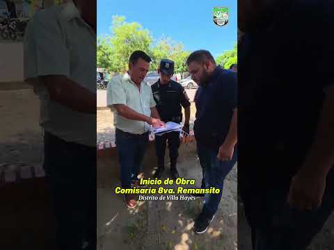 Inicio de Obra en la Comisaría 8va. Remansito (Distrito de Villa Hayes)