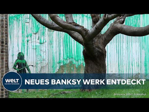 Video Thumbnail: BANKSY: Rätselhaftes Werk in Londoner Vorort enthüllt! Umweltbotschaft oder einfach nur Kunst?