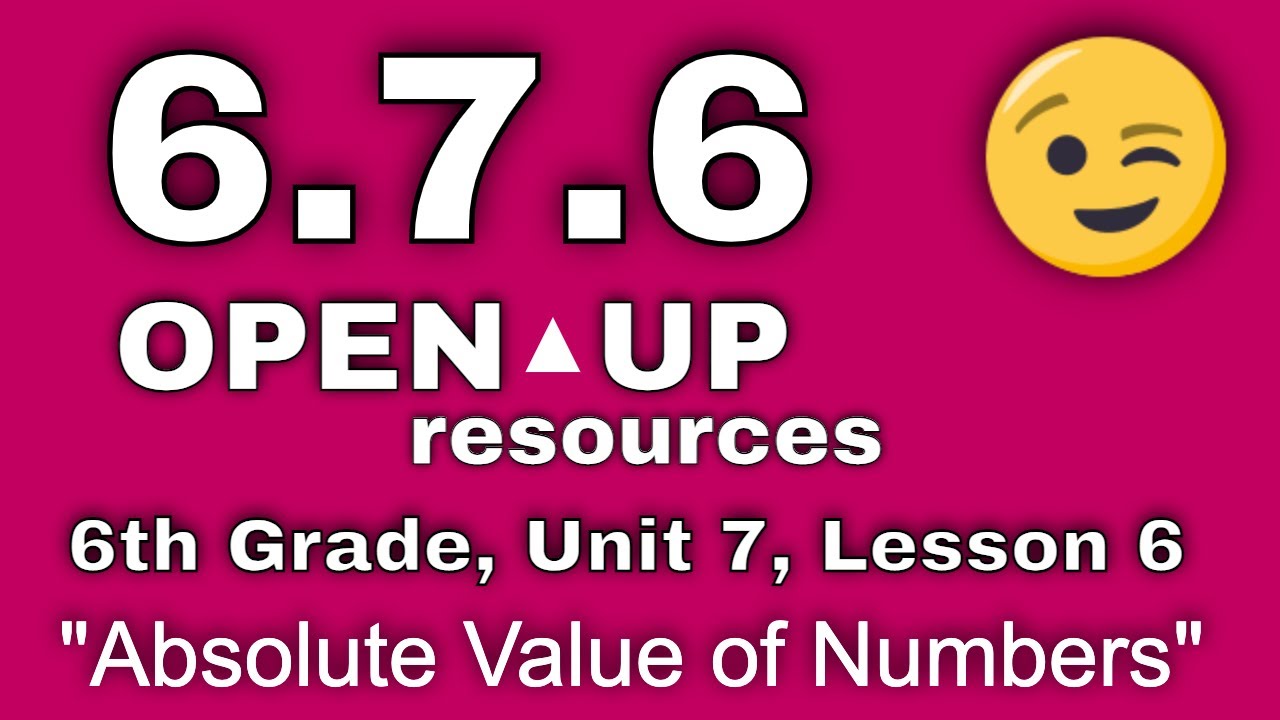 😉 6th Grade, Unit 7, Lesson 6 