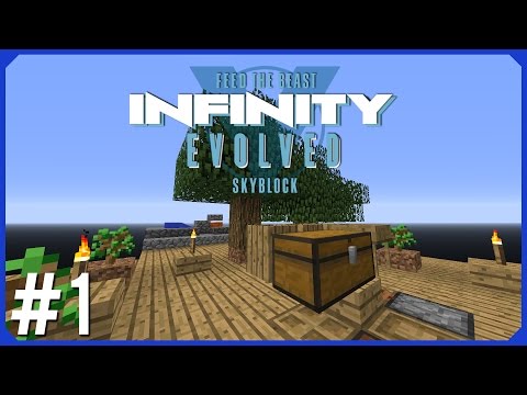 FTB Infinity Evolved Skyblock - Episode 1 - Getting Started