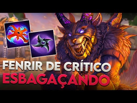 FENRIR JUNGLER, BUILD DE CRÍTICO ESBAGAÇANDO! - ⚡ Smite BR Master Ranked Conquista