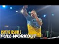 IS OLEKSANDR USYK PLANNING TO FIGHT JOSHUA IN ORTHODOX STANCE? - FULL WORKOUT FOR JOSHUA REMATCH