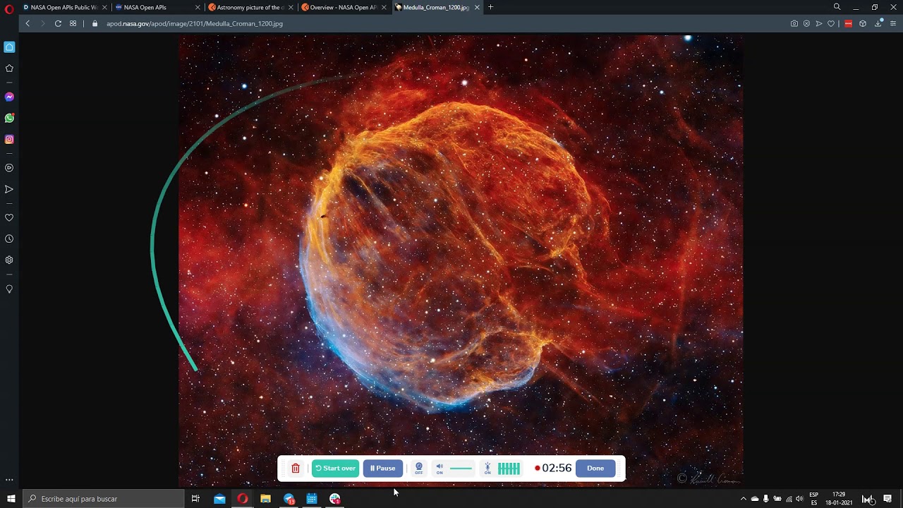 Devpost Postman NASA Open APIs demo video