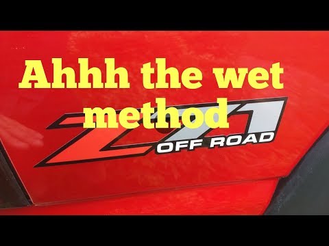How to install decals the easy proper way with no air bubbles!