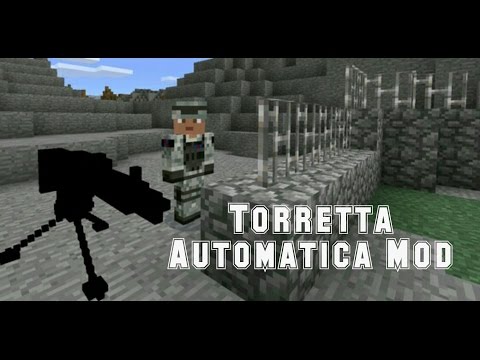 Minecraft pe 0.14.3 Torretta Automatica Mod