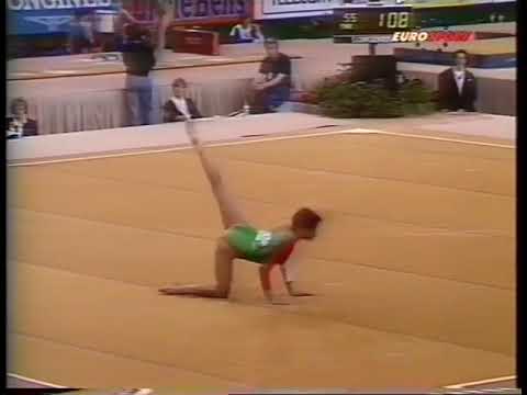 AA 1991 European Cup   Krisztina Molnar HUN FX 9 787