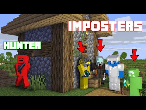 Minecraft Speedrunner Vs 4 Hunters But 3 Are Imposters (TROLL)
