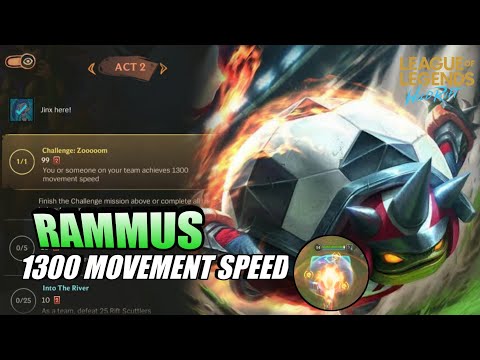 RAMMUS 1300 MOVEMENT SPEED💨💨 - ULTIMATE SPEELBOOK MODE | FULL SPEED BUILD