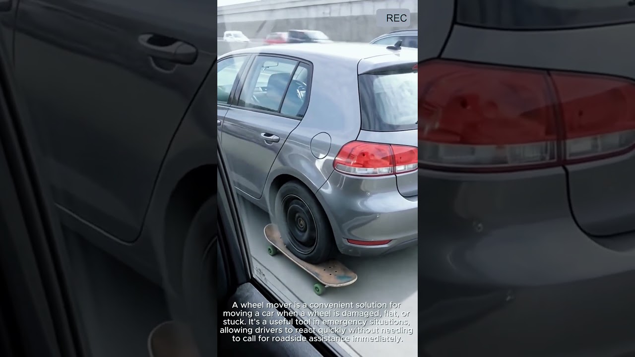Car Wheel Moving Tool Emergency Aid #viral  #technology #car #wheel