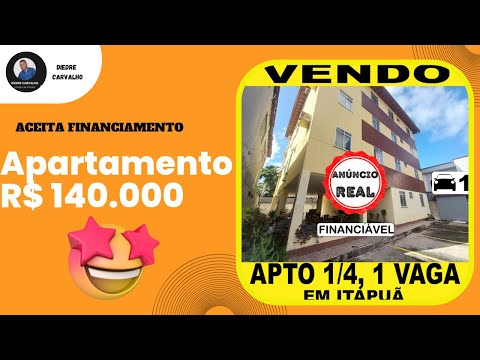 🤩Apartamento Para Financiar por R$ 140.000 - Itapuã, Salvador-BA🤩