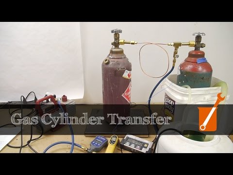High pressure gas cylinder transfer