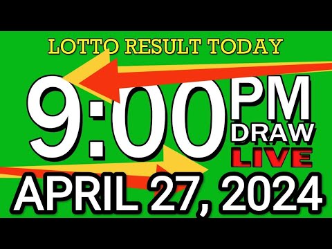 LIVE 9PM LOTTO RESULT TODAY APRIL 27, 2024 #2D3DLotto #9pmlottoresultapril27,2024 #swer3result
