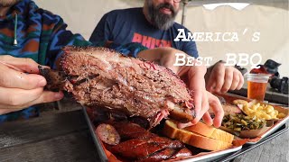 Colossal AMERICAN BBQ Smoked Meat Platter from Wright's Barbecue | Fayetteville, Arkansas