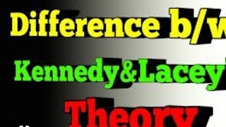 Difference between Kennedy And Lacey theory#ukpsc_je #civilengineering#foryou #trending#irrigation