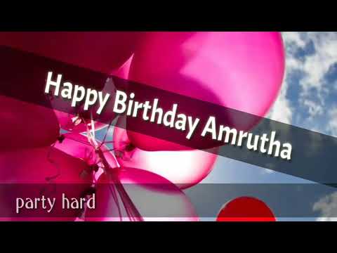 Happy birthday amrutha