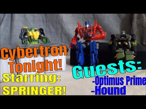 Cybertron Tonight (Stop Motion) Starring Springer  - With Guests: Optimus Prime and Hound