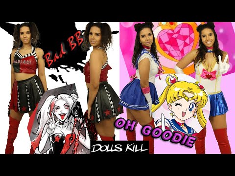 Post-Halloween Costume Haul with Sailor Moon inspired + Harley Quinn Cheerleader from DOLLS KILL