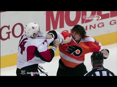 Colin Greening vs Luke Schenn Nov 19, 2013
