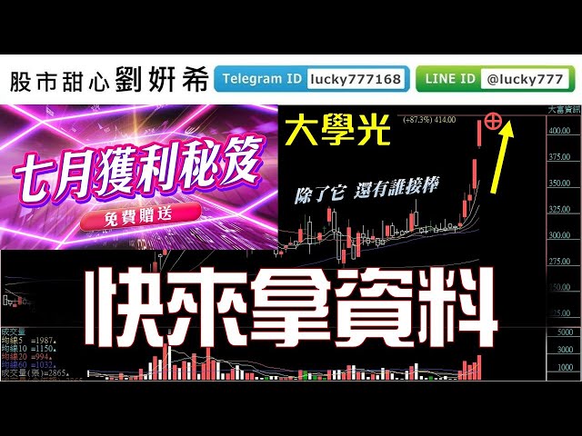 0623廣播題目【股市甜心　劉&#23032;希】陸海、華擎休息，誰來接棒？拿到七月獲利秘笈就知道