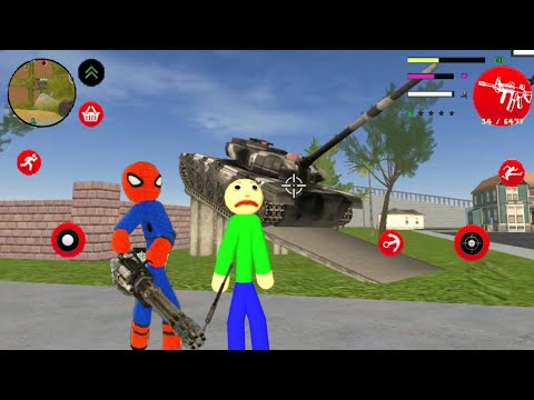 EPIC Best Baldi Stickman Rope Hero Vice City #36 - Gang Stickman New Update - Android Gameplay