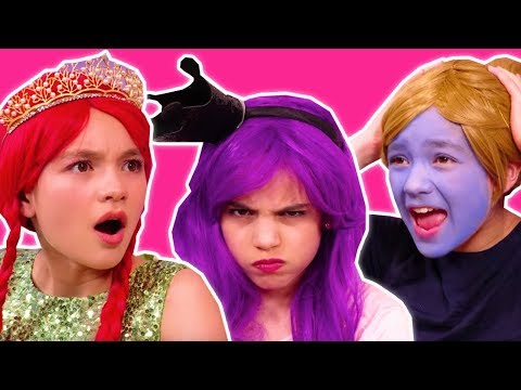 3 MARKER CHALLENGE! ✍️ Malice Pranks Olivia & Isabella - Princesses In Real Life | Kiddyzuzaa