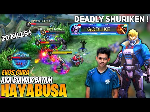 20 Kill! Hayabusa Deadly Shuriken | By Biawak Batam aka OURA - Mobile Legends