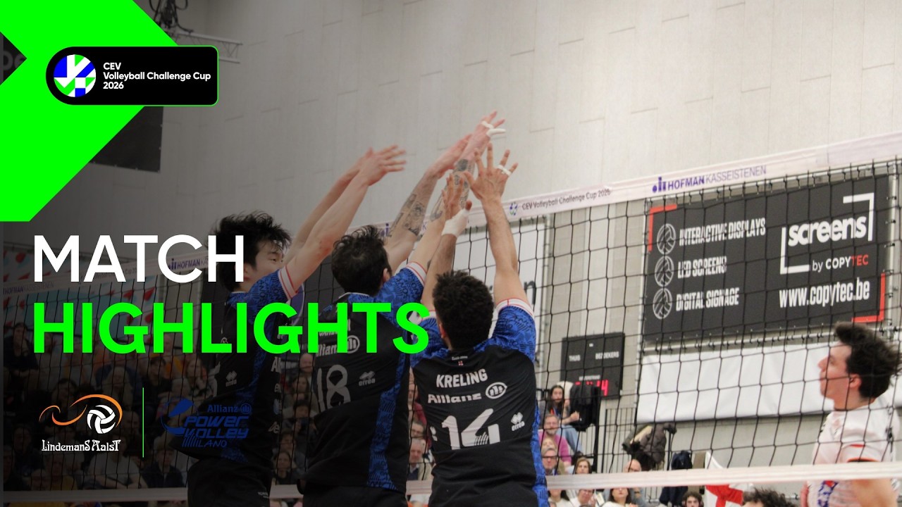 Highlights | Lindemans AALST vs  Allianz MILANO | CEV Challenge Cup 2026