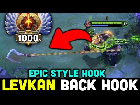 LEVKAN EPIC "BACK HOOK" STYLE!! RANK 1000 INSANE PUDGE SUPPORT YOU SHOULD LEARN | GENIUS PUDGE