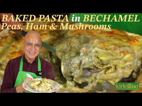 Pasta with Peas, Ham, Mushrooms & Béchamel Sauce - Autumn Comfort Food Recipe