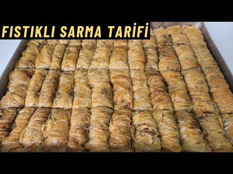 Fıstıklı Sarma Tarifi 🔥Her Katı İncecik, Her Lokması Şerbetle Dolu💚Evde Baklavayı Unutturacak Tat!✅🙏