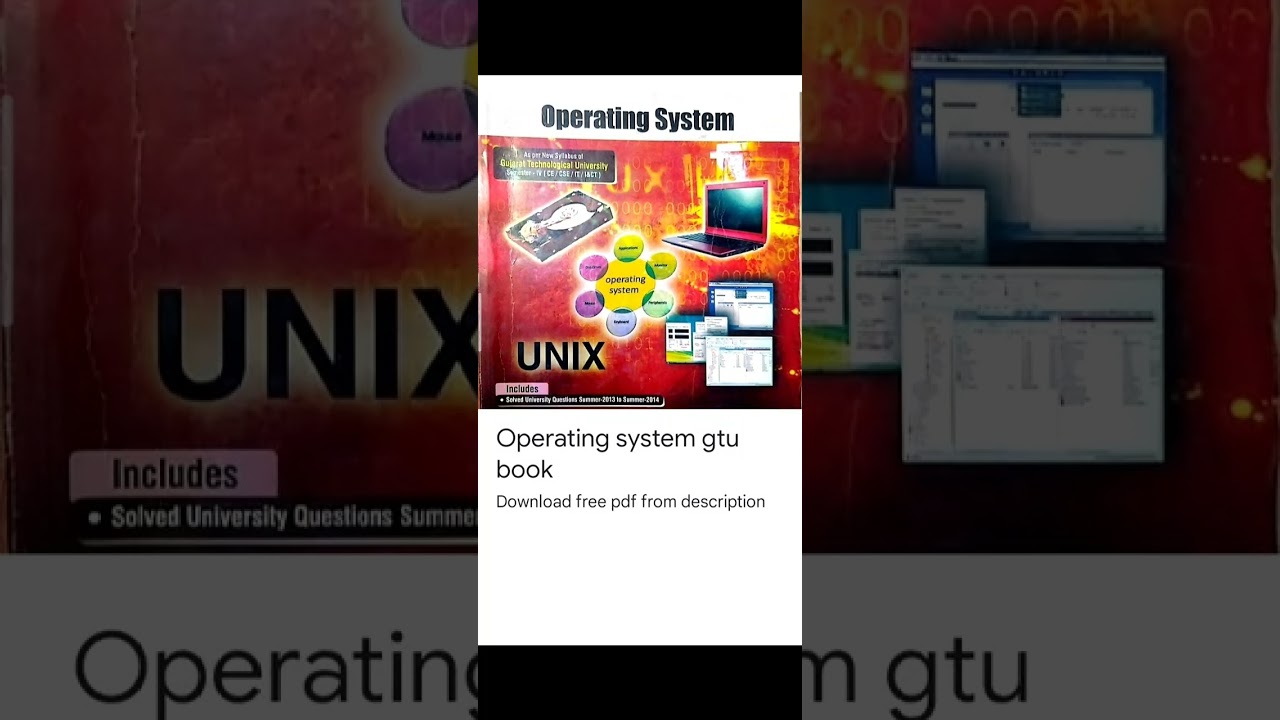Operating system/gtu/BE/sem 4/computer science and engineering book