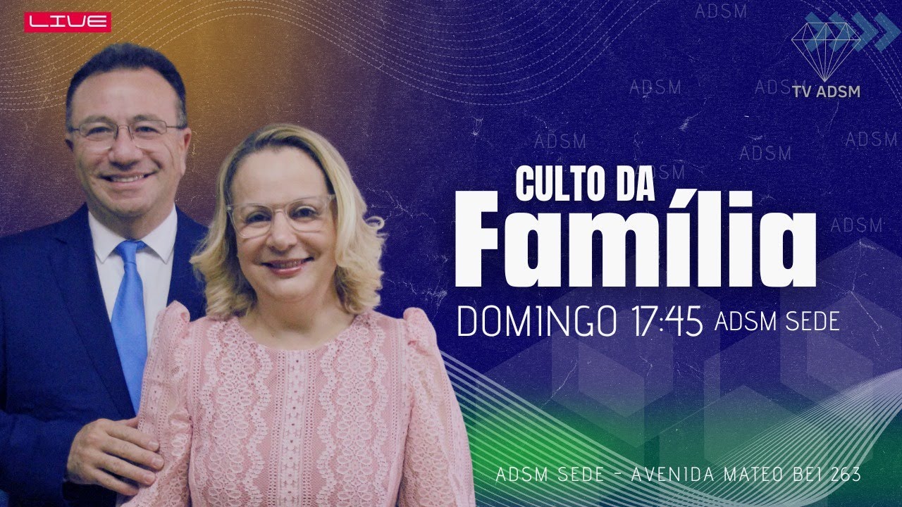 Primeiro Culto da Família do mês de Dezembro ADSM l 01/12/2024