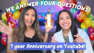 MEESH & DEE TURN ONE! 🥳 Our 1yr Anniversary on YouTube (Q&A SPECIAL) 🎉