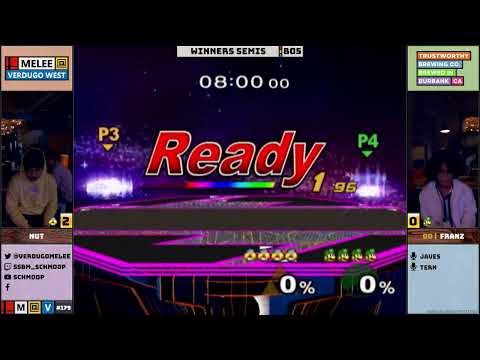 Melee @ Verdugo West #179 Winners Semifinals - Franz vs Nut (Sheik)