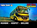 MUMBAI To BALLARI Bus Journey By OCEAN TRAVELS AC SLEEPER BUS 18 Hours Journey Awesome Driving