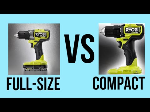 Ryobi 18v HP Compact Vs. Ryobi 18v HP Full-Size Drill Driver Comparison!