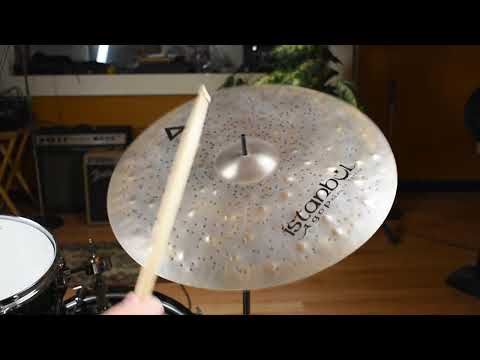 22" Istanbul Agop Xist Dry Dark Crash Cymbal 1684g *Video* image 7