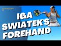 Iga Swiatek's Forehand and Athletic Genius - Footwork and Court Coverage