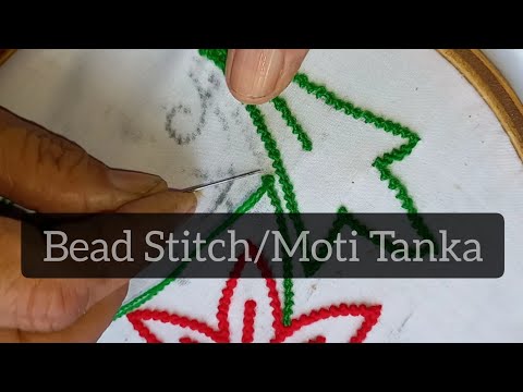 Bead Stitch / Moti Tanka || How to make moti tanka