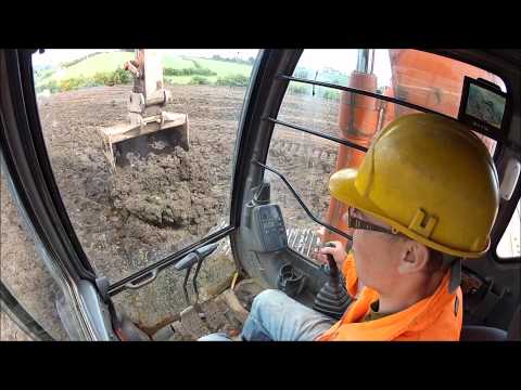 Operating a hitachi 130 excavator