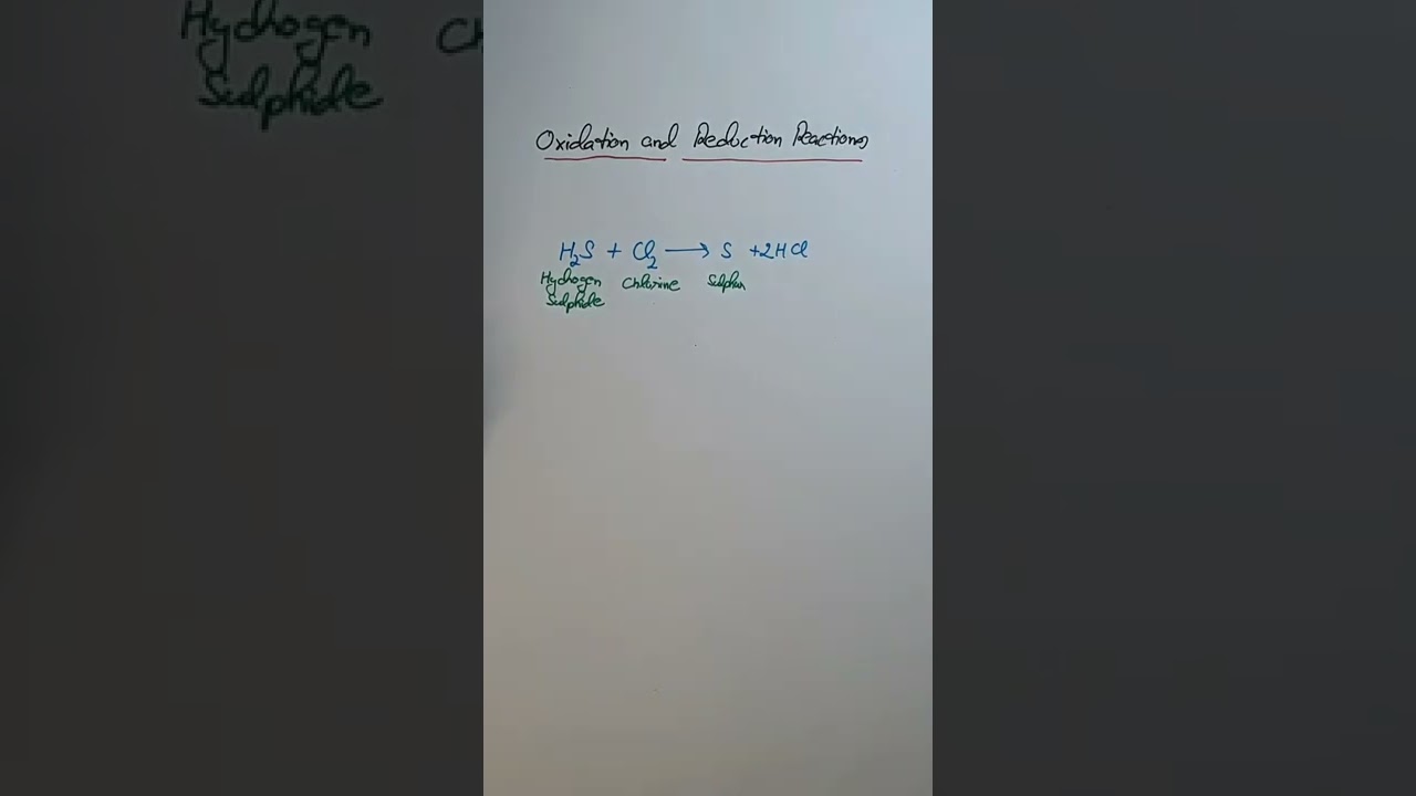 Oxidation and Reduction Reactions. Class 10th Science. Chemistry.