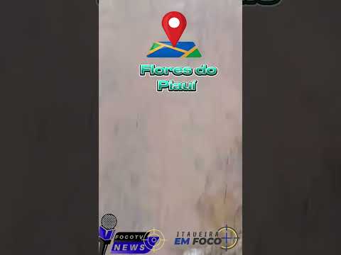 Desperdício de água potável em Flores do Piauí.