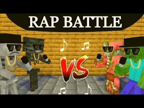 RAP Battle Skeleton vs Zombie ~ A Minecraft Animated Film