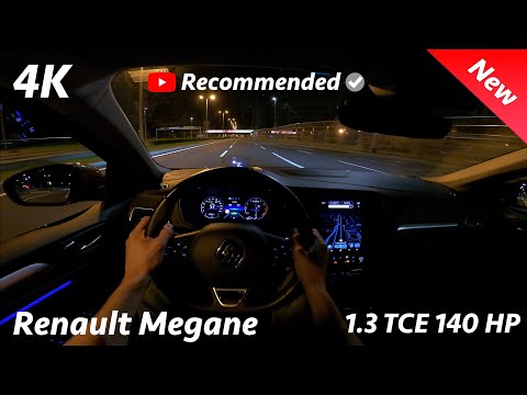 Renault Megane 2021 - Night POV test & FULL review in 4K | LED Pure Vision, 1.3 TCE 140 consumption