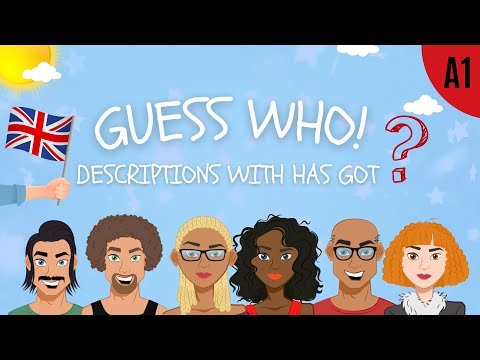 Describe People's appearance ESL English - Has got - listening practice