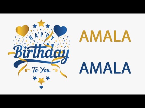 Happy Birthday to Amala - Hindi Birthday Wish From Birthday Bash