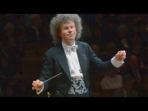 Simon Rattle conducting the Berliner Philharmoniker in 1993 (Berlioz: Symphonie fantastique)