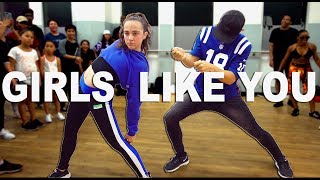GIRLS LIKE YOU - Maroon 5 Dance || Kaycee Rice &amp; Matt Steffanina