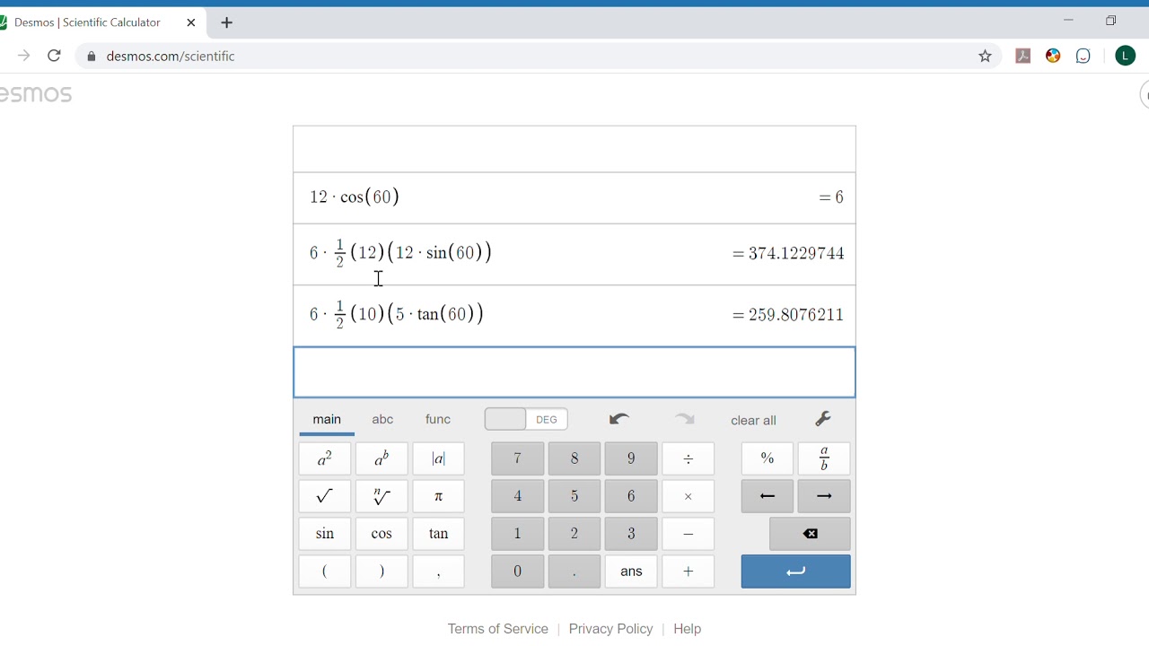 Area Hexagon Calculator
